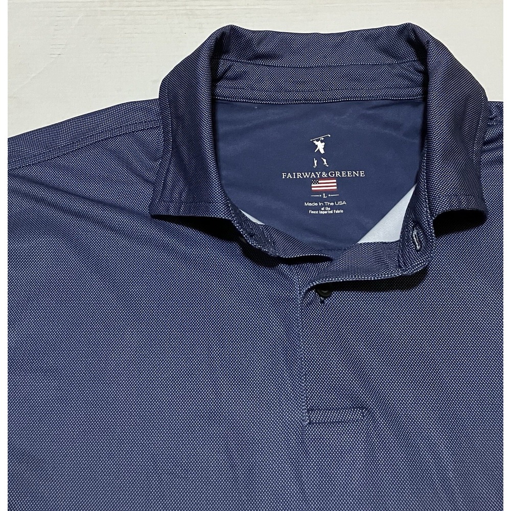Fairway & Greene F&G Mens Golf Purple Sport Polo Shirt Made In USA Classic Large